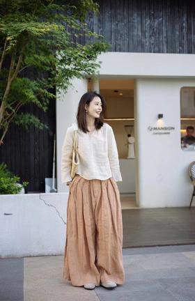 亚麻衬衫，像阳光一样明媚清晰