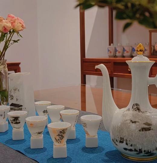 齐白石山水十二条屏酒具套装 商品图7