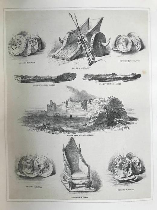 约19世纪后期 休谟与斯摩莱特《英国史》（卷2） 漆布精装16开 商品图8