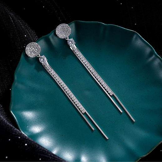 子佩集S925银【凌瑶】耳环【Z15096】纯银时尚流苏2405 商品图1