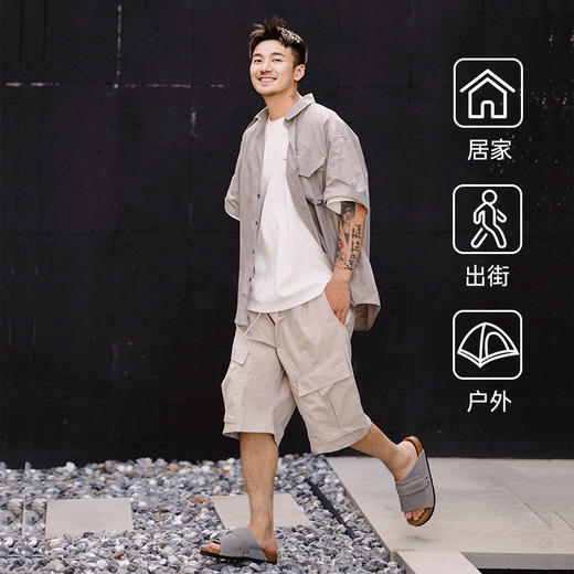 骆驼拖鞋男2025新款夏季软木勃肯鞋户外休闲运动透气防滑男鞋外穿 G14M074665 商品图3