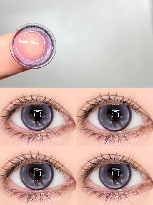 loveiikira日抛 星光小熊/空灵小狗 紫/蓝 14.2mm 一盒十片装 日抛无售后！！非离子 商品图0