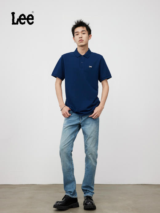 Lee商场同款24春夏新品726标准直脚精玉透凉浅蓝色男牛仔裤凉凉裤LMB241726P6600FA05194 商品图3