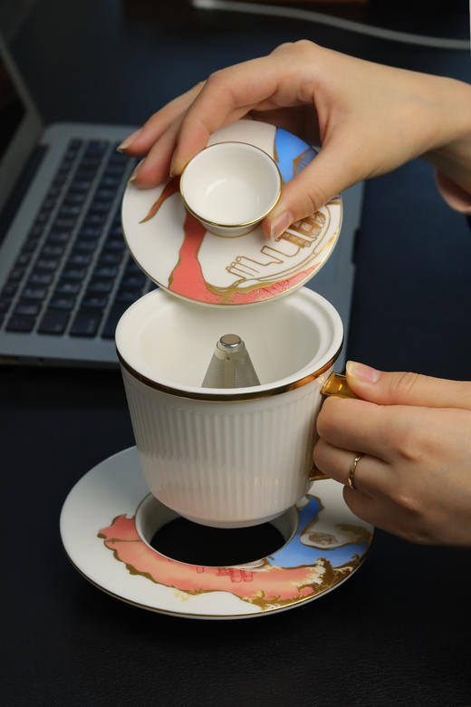 重庆两江交汇茶咖杯 商品图2