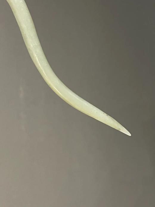 白玉雕如意云头波浪形发簪，顺丰包邮 商品图11