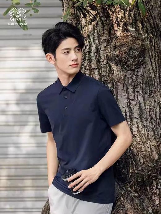 KL户外压胶无痕速干防晒短袖运动翻领POLO衫 商品图5