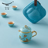 永丰源夫人瓷西湖蓝7头旅行茶具套装户外露营便携式包随身快客杯 商品缩略图2