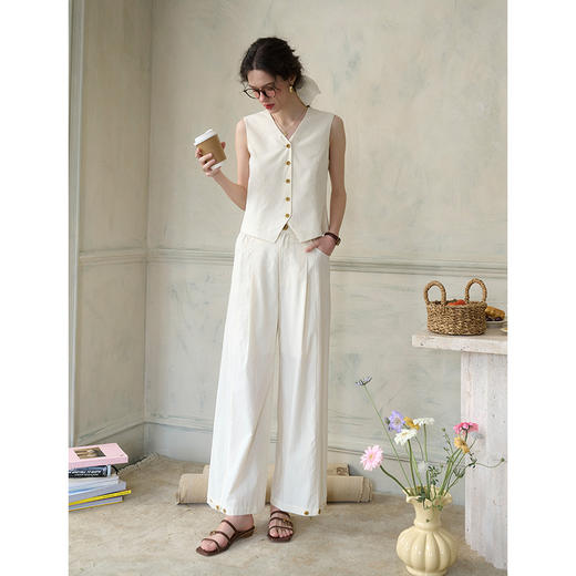 （小眠专属）SimpleRetro时髦公式 法式高级感通勤v领西装套装 商品图3