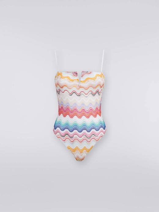 MISSONI - One Piece - Multicolor White Base - 女装 - 连体泳衣 - 白色 商品图0