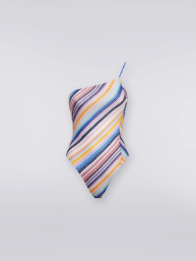 MISSONI - One Piece - Multicolor Blue Stripes - 女装 - 连体泳衣 - 蓝色