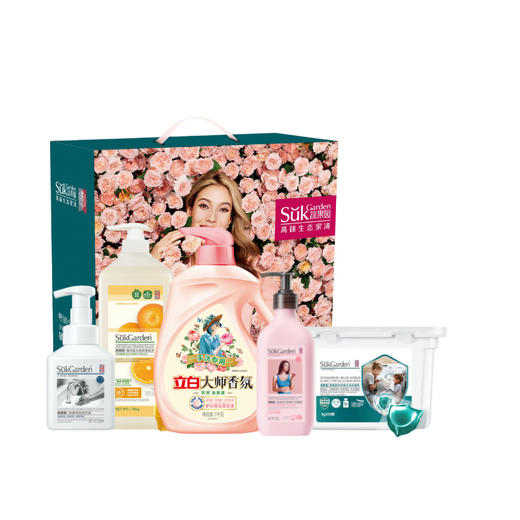 蔬果园/立白 家庭清洁套餐礼盒装5件套 1L+2.52kg 商品图0