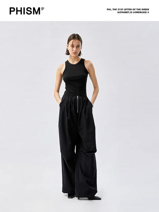 圆领蕾丝背心 商品图0