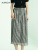 【商场同款】阿菁娜2024夏季新款简约压褶A子半裙A30X113025 商品缩略图0