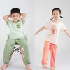 【商场同款】熳洁儿 夏季儿童家居服罗纹针织男童女童短袖长裤睡衣套装24203601/24203606 商品缩略图1
