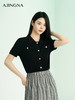 【商场同款】阿菁娜夏季新款POLO领短袖针织衫A29C301016 商品缩略图1