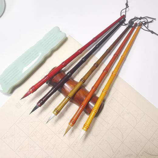 五毫榉木竹节造型小楷-实用美观，不开叉，适用于书法国画勾线毛笔 商品图1