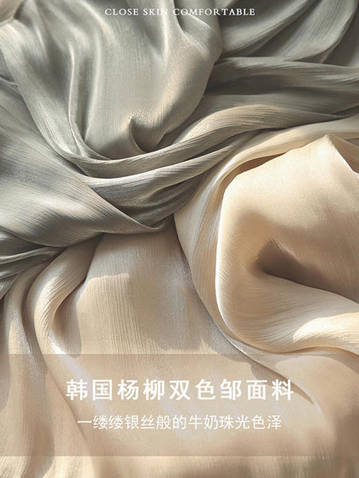 【新款半身裙女薄款】百褶双层丝光蓬蓬裙 清新网纱韩版清新褶皱仙女裙  商品图3