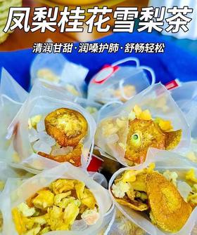 【夏日茶饮新宠！雪梨桂花凤梨茶】新鲜水果调制，雪梨/凤梨/金桔干/桂花，食材本味自然好营养，水果茶休闲下午茶花草茶L