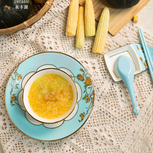 永丰源 夫人瓷西湖蓝44头陶瓷餐具 6人位家用瓷器套装 轻奢礼盒 商品图1