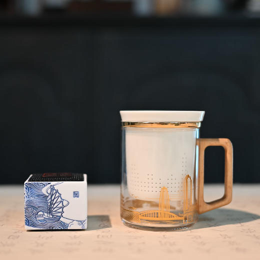 羽诗制造出品 行走之歌宁波城市杯陶瓷音箱礼盒套装 商品图0