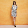 PF8H5斯尔丽2024新款韩版圆领H型显瘦高腰减龄时尚印花连衣裙 商品缩略图3