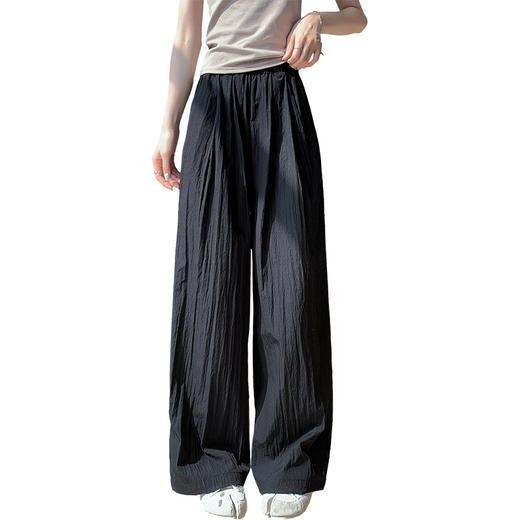 【穿上就享"瘦"的山本裤】2024新款冰丝山本裤 女春秋夏高腰显瘦 垂感宽松 直筒防晒 慵懒阔腿裤-QQ 商品图4