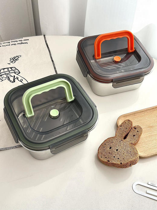 不锈钢保鲜盒2个（h锁 商品图2