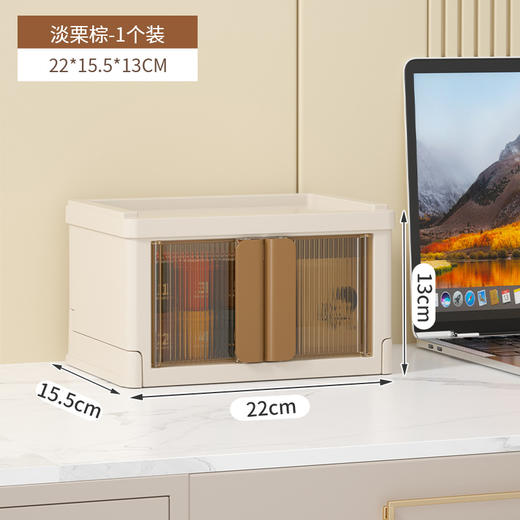 【可视化面板！轻奢折叠箱】免安装折叠收纳盒 塑料衣柜儿童玩具储物衣物整理箱 衣服收纳箱，前置开门+顶盖拿取，灵活摆放，拿取方便。ry 商品图5