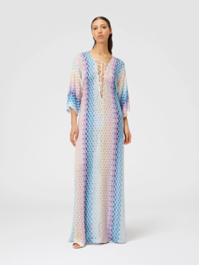 MISSONI - Long Cover Up - Degrade' Blue Shades - 女装 - 罩衫 - 蓝色