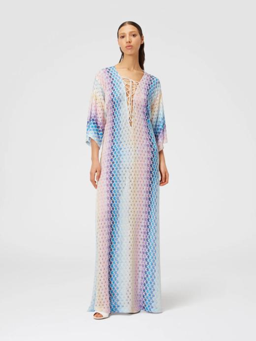 MISSONI - Long Cover Up - Degrade' Blue Shades - 女装 - 罩衫 - 蓝色 商品图0