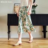 OLrain欧芮儿法式印花缎面半身裙女夏季2024新款高腰气质A字半裙 商品缩略图0