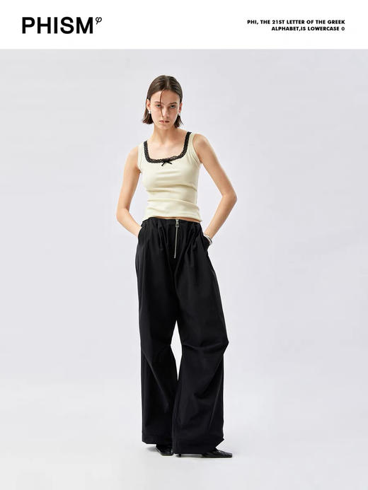 方领蕾丝背心 商品图0