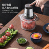 【小家电】龙的longde绞肉机 家用绞馅机 绞肉绞菜酱料辅食都可以使用 双档电动多功能料理搅拌打肉饺子肉馅蒜蓉机 LD-KM206 HF 商品缩略图3