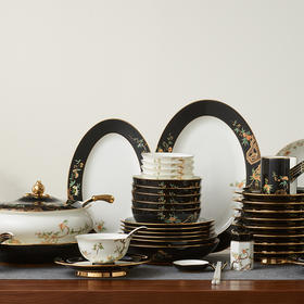 永丰源 石榴家园44头91头餐具套装 轻奢碗碟餐具家用 送礼佳品