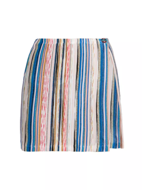 MISSONI - Miniskirt - Blue Base Space Dyed W/Lurex  - 女装 - 裙子 - 蓝色