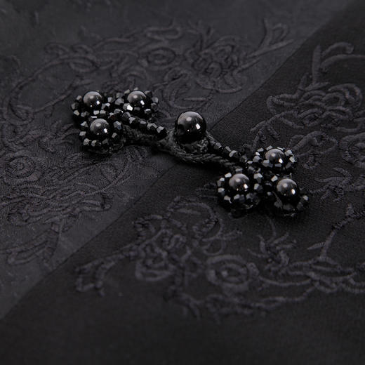 PF8K2斯尔丽2024新款拼接款提花绣花轻国风圆领收腰放摆减龄时尚连衣裙 商品图4