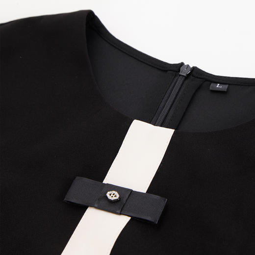 PF8H9斯尔丽2024新款商场同款小香风立体蝴蝶结装饰通勤OL职业装连衣裙 商品图4