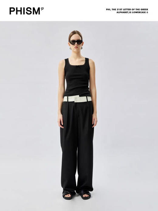 方领蕾丝背心 商品图0