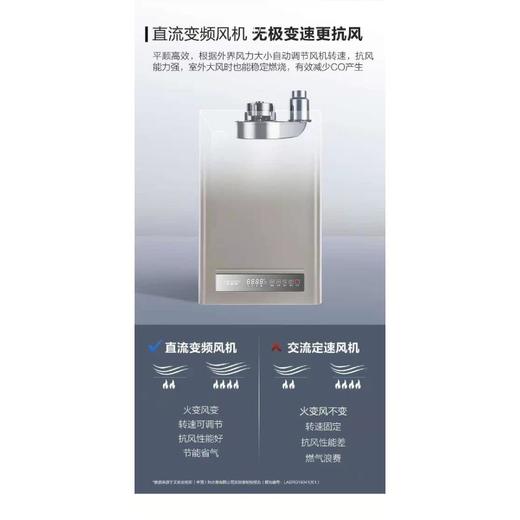 A.O.史密斯（510392
） 新品 淡雅金无氧铜内胆 防冻 13升燃气热水器 JSQ26-CLAX 商品图1