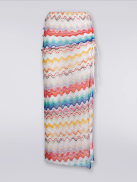 MISSONI - Long Skirt - Multicolor White Base - 女装 - 裙子 - 白色
