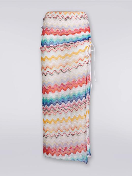MISSONI - Long Skirt - Multicolor White Base - 女装 - 裙子 - 白色 商品图0