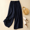 九分棉麻阔腿裤女亚麻夏薄款直筒裤大码胖mm显瘦K-B161M1383 商品缩略图1