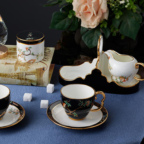 永丰源 夫人瓷石榴家园 陶瓷杯8头咖啡杯碟套装 下午茶杯碟礼盒装 商品图4