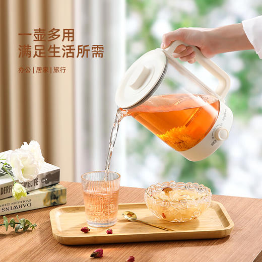 【小家电】龙的longde养生壶多功能办公室煎药壶玻璃电热烧水壶蒸煮煮花茶器 LD-YS159A HF 商品图2