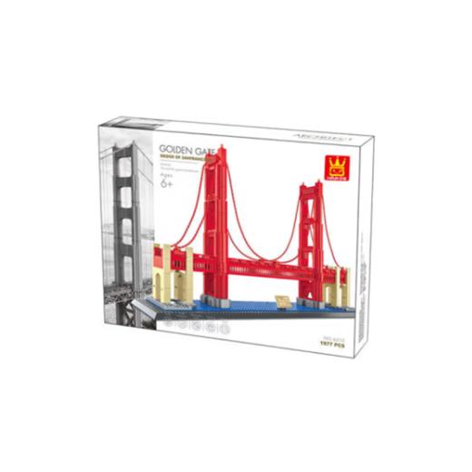 万格（wange）旧金山金门大桥6210拼装成人积木高难度巨大型模男孩女生玩具 美国旧金山金门大桥1977零件数 商品图0