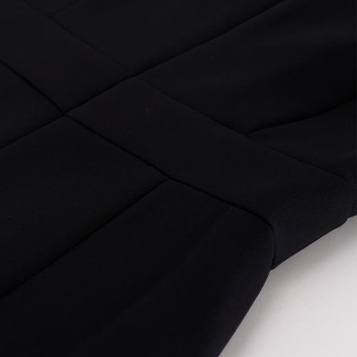 PF8D6斯尔丽24新款法式气质精致显瘦撞色假两件式配泡袖甜美知性连衣裙 商品图5