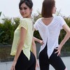 跃牌【瑜见伽人系列】运动上衣女瑜伽服罩衫薄款健身服套装短袖透气普拉提 训练服夏YT3010（无胸垫） 商品缩略图2