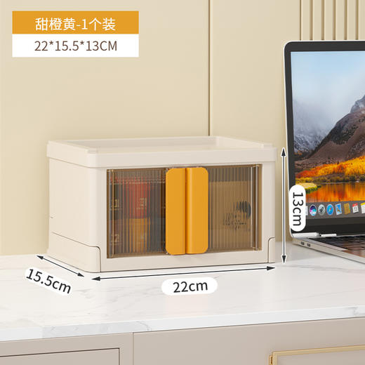 【可视化面板！轻奢折叠箱】免安装折叠收纳盒 塑料衣柜儿童玩具储物衣物整理箱 衣服收纳箱，前置开门+顶盖拿取，灵活摆放，拿取方便。ry 商品图9
