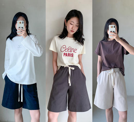 现货 THS 6.1-限时 jil家 情侣款 抽绳运动风 极简美学休闲运动裤 3色 QJ039 商品图0