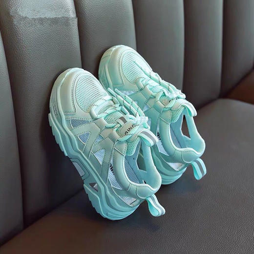 女童运动凉鞋2024夏季新款镂空儿童网面鞋休闲时尚男童网红沙滩鞋 商品图1